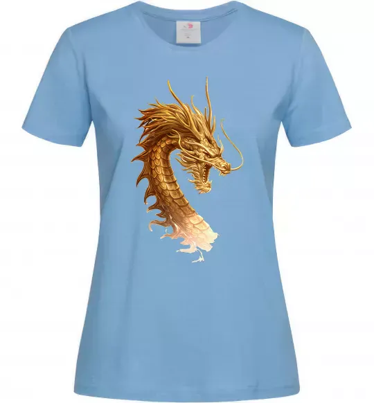 Жіноча футболка Golden Dragon Блакитний фото