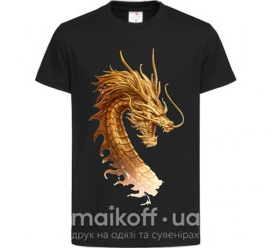 Детская футболка Golden Dragon Черный фото