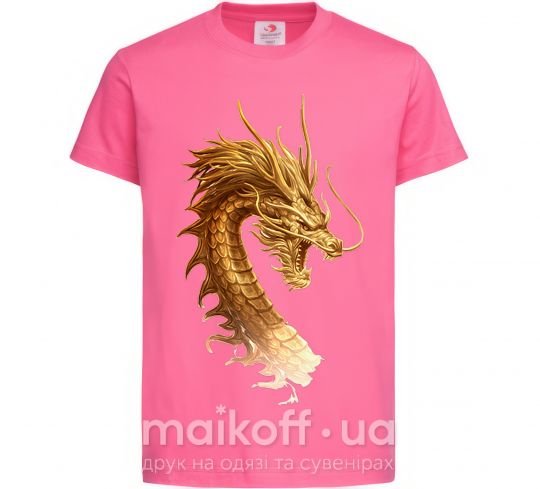 Дитяча футболка Golden Dragon Яскраво-рожевий фото