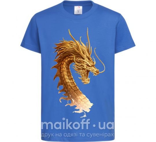 Дитяча футболка Golden Dragon Яскраво-синій фото