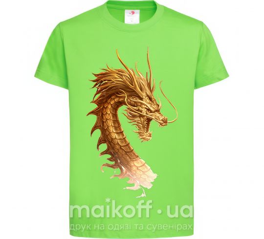 Детская футболка Golden Dragon Лаймовый фото