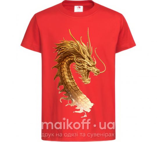 Детская футболка Golden Dragon Красный фото