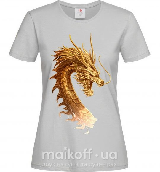 Жіноча футболка Golden Dragon Сірий фото