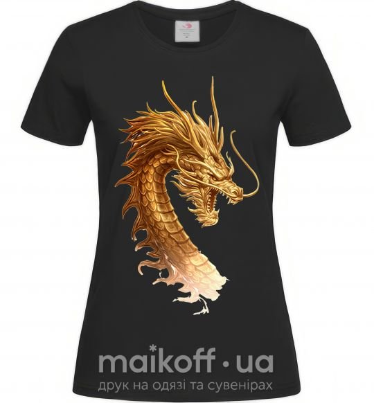 Жіноча футболка Golden Dragon Чорний фото