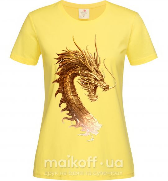 Женская футболка Golden Dragon Лимонный фото