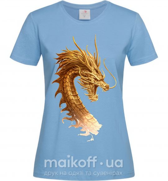 Жіноча футболка Golden Dragon Блакитний фото