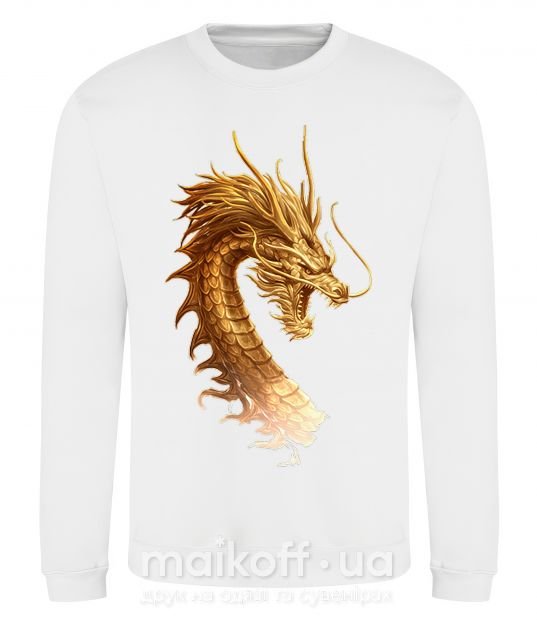 Світшот Golden Dragon Білий фото