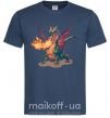 Чоловіча футболка Fire Dragon Темно-синій фото