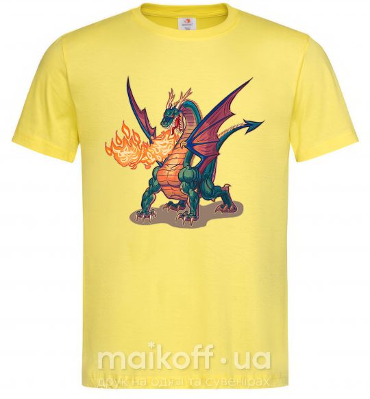 Мужская футболка Fire Dragon Лимонный фото