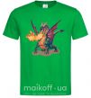 Мужская футболка Fire Dragon Зеленый фото