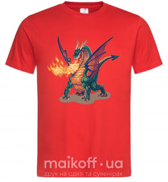 Мужская футболка Fire Dragon Красный фото