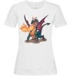 Женская футболка Fire Dragon Белый фото