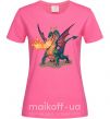 Женская футболка Fire Dragon Ярко-розовый фото