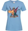 Женская футболка Fire Dragon Голубой фото