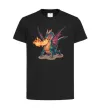 Детская футболка Fire Dragon Черный фото