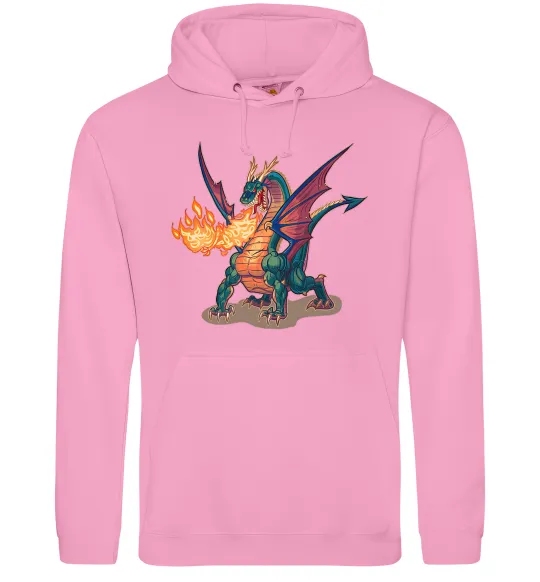 Чоловіча толстовка (худі) Fire Dragon Рожевий фото