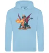Чоловіча толстовка (худі) Fire Dragon Блакитний фото