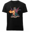 Чоловіча преміум футболка Fire Dragon Чорний Чоловіча преміум футболка Fire Dragon Чорний фото
