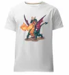 Чоловіча преміум футболка Fire Dragon Білий Чоловіча преміум футболка Fire Dragon Білий фото