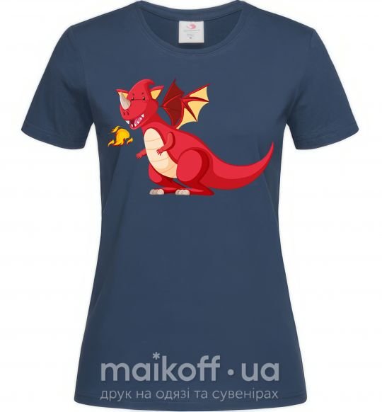 Жіноча футболка Red Dragon Темно-синій фото
