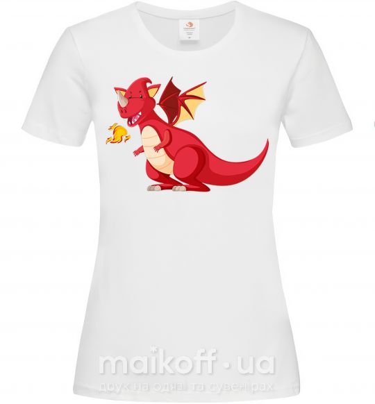 Жіноча футболка Red Dragon Білий фото