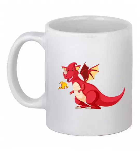 Чашка керамічна Red Dragon Білий фото