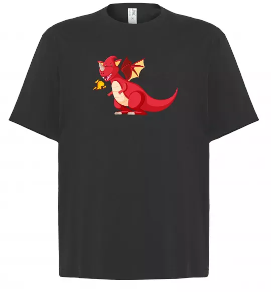 Футболка Оверсайз Red Dragon Черный фото