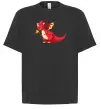 Футболка Оверсайз Red Dragon Черный фото