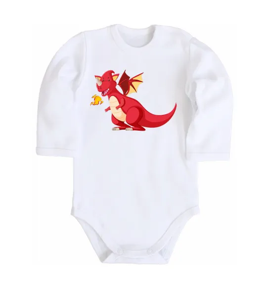 Детский боди Red Dragon Белый фото