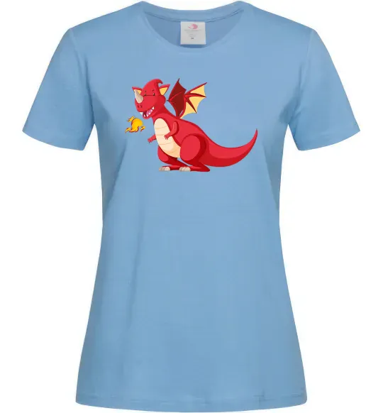 Женская футболка Red Dragon Голубой фото