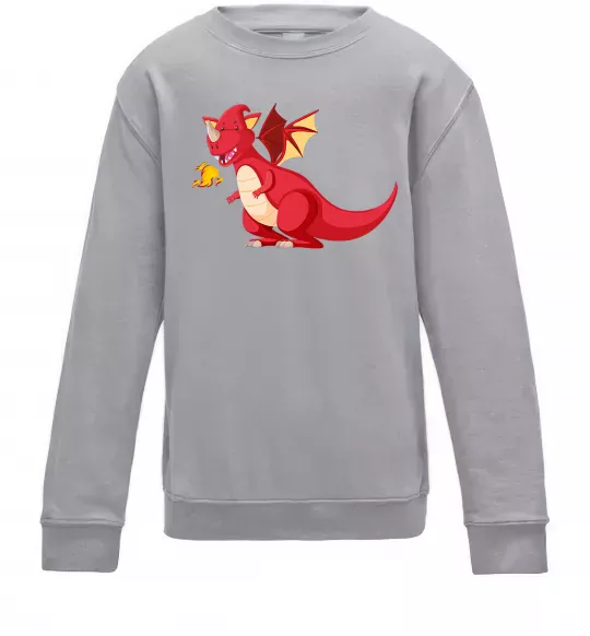 Детский Свитшот Red Dragon Серый меланж фото
