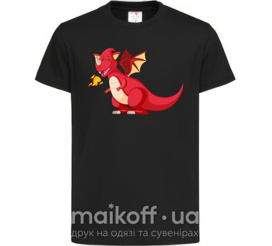 Дитяча футболка Red Dragon Чорний фото