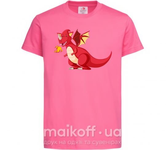 Дитяча футболка Red Dragon Яскраво-рожевий фото
