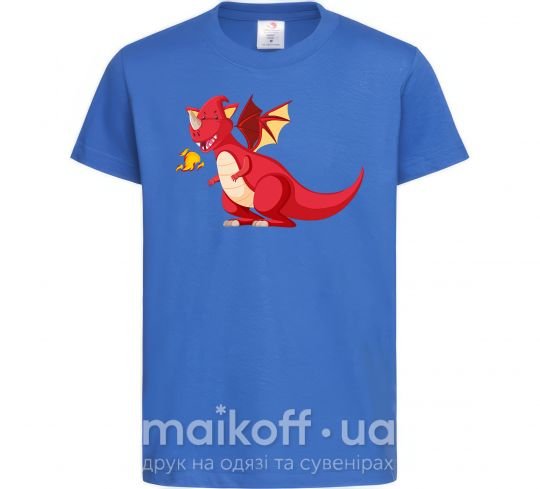 Дитяча футболка Red Dragon Яскраво-синій фото