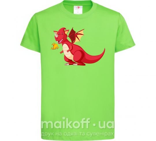 Детская футболка Red Dragon Лаймовый фото
