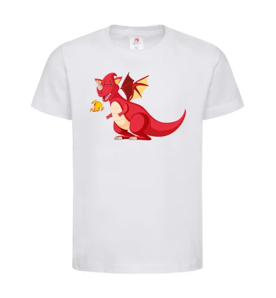 Детская футболка Red Dragon Белый фото