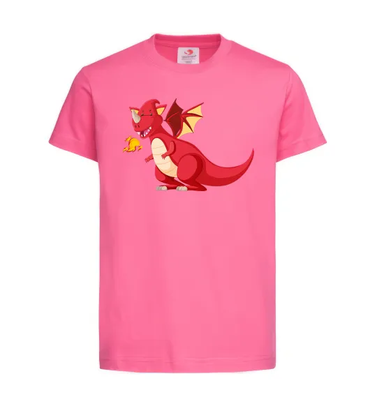 Детская футболка Red Dragon Ярко-розовый фото