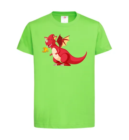 Детская футболка Red Dragon Лаймовый фото