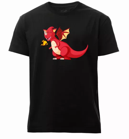 Мужская премиум футболка Red Dragon Черный фото