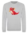 Свитшот Red Dragon Серый меланж фото