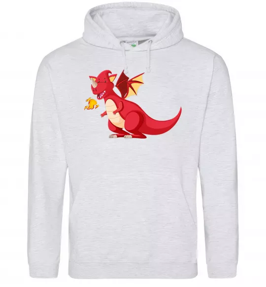 Женская толстовка (худи) Red Dragon Серый меланж фото