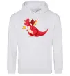 Женская толстовка (худи) Red Dragon Серый меланж фото