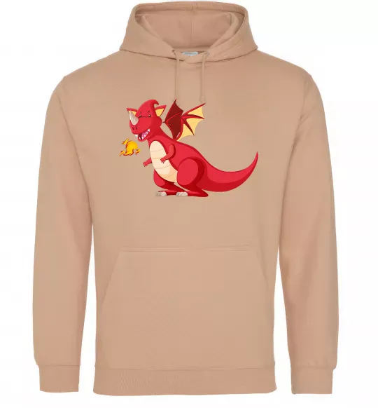 Женская толстовка (худи) Red Dragon Песочный фото