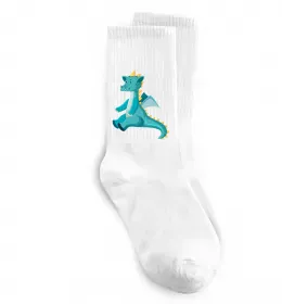 Носки Бірюзовий Дракон Белый фото