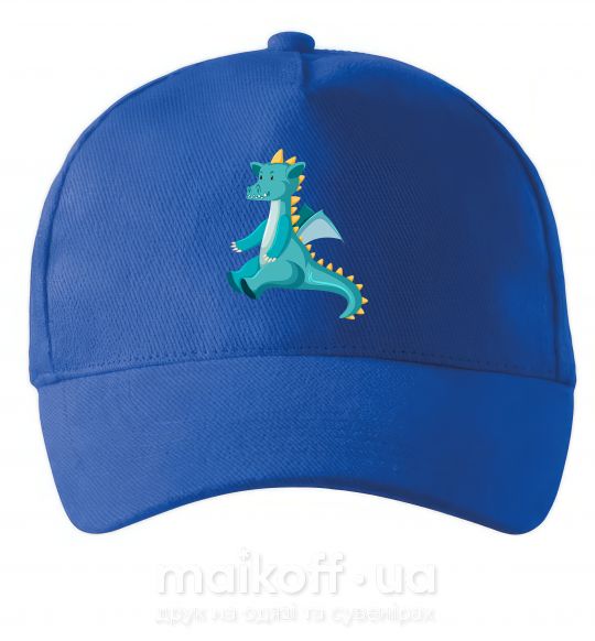 Кепка Бирюзовый Дракон Яскраво-синій фото