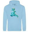 Жіноча толстовка (худі) Бірюзовий Дракон Блакитний фото
