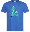 Мужская футболка Бірюзовий Дракон Ярко-синий фото