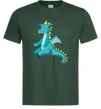 Мужская футболка Бірюзовий Дракон Темно-зеленый фото