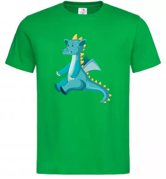 Мужская футболка Бірюзовий Дракон Зеленый фото