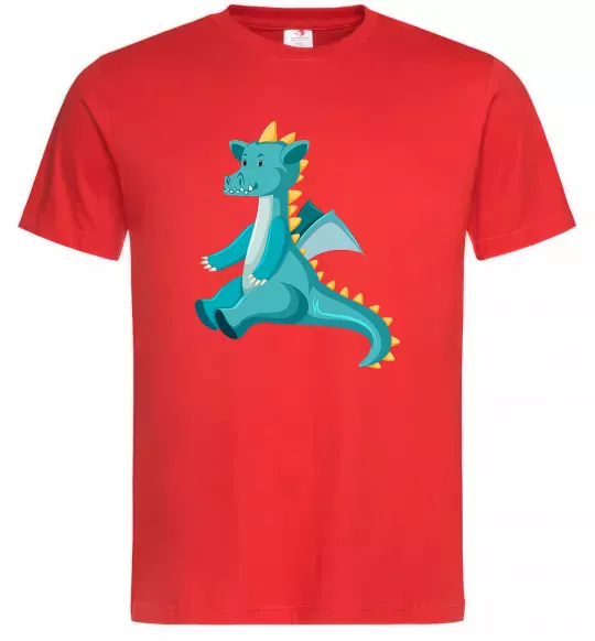 Мужская футболка Бірюзовий Дракон Красный фото